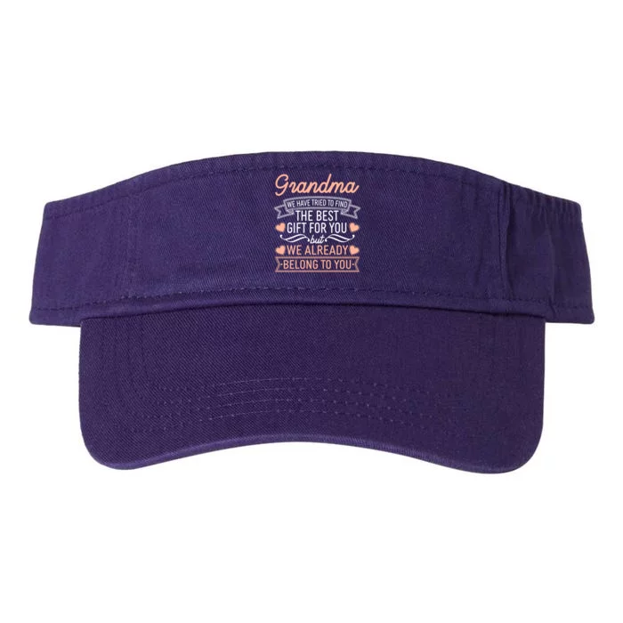 Grandma We Have Tried To Find The Best Gift For You Valucap Bio-Washed Visor