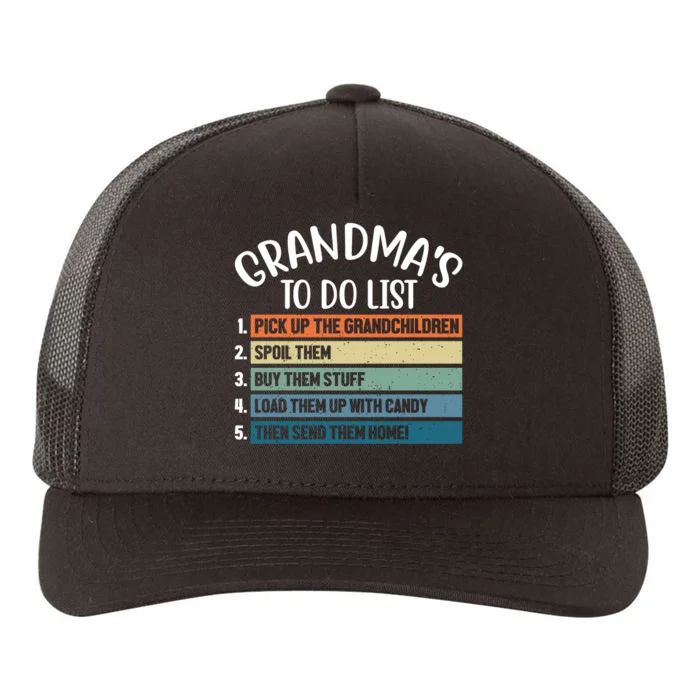 Grandma's To Do List Funny Cute Yupoong Adult 5-Panel Trucker Hat