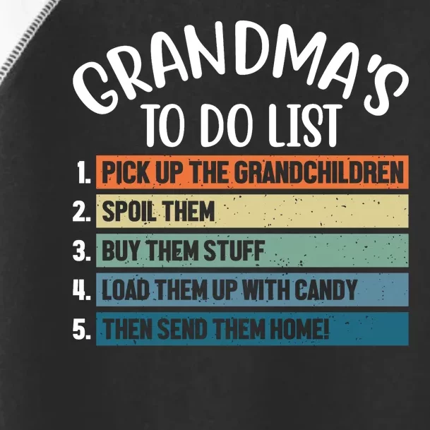 Grandma's To Do List Funny Cute Toddler Fine Jersey T-Shirt