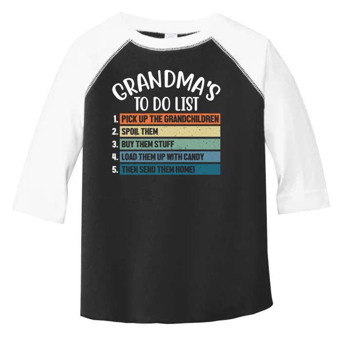 Grandma's To Do List Funny Cute Toddler Fine Jersey T-Shirt