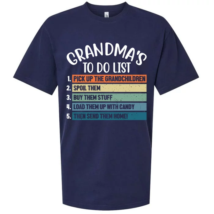 Grandma's To Do List Funny Cute Sueded Cloud Jersey T-Shirt