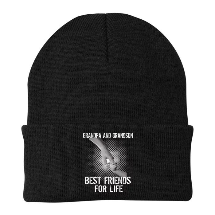 Grandpa And Grandson Best Friends For Life Knit Cap Winter Beanie