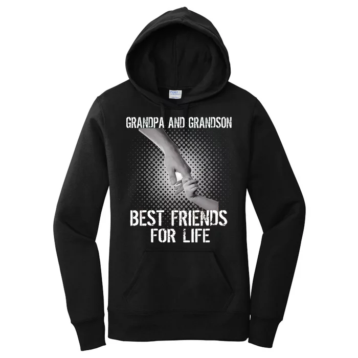 Grandpa And Grandson Best Friends For Life Women's Pullover Hoodie