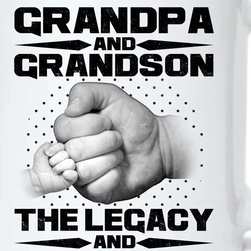 Grandpa And Grandson The Legacy The Legend Black Color Changing Mug