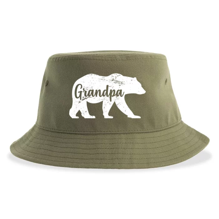 Grandpa Bear Sustainable Bucket Hat