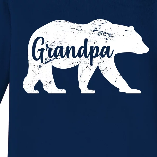 Grandpa Bear Baby Long Sleeve Bodysuit