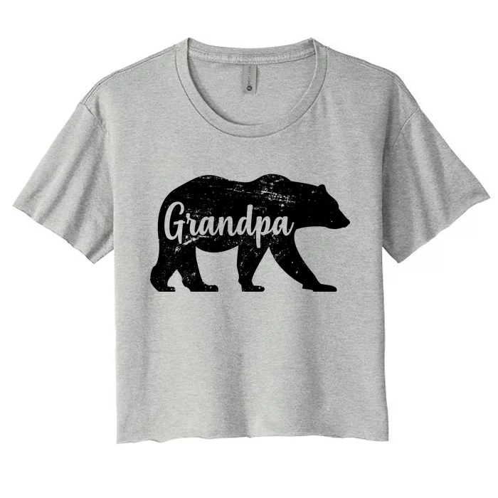 Grandpa Bear Women's Crop Top Tee