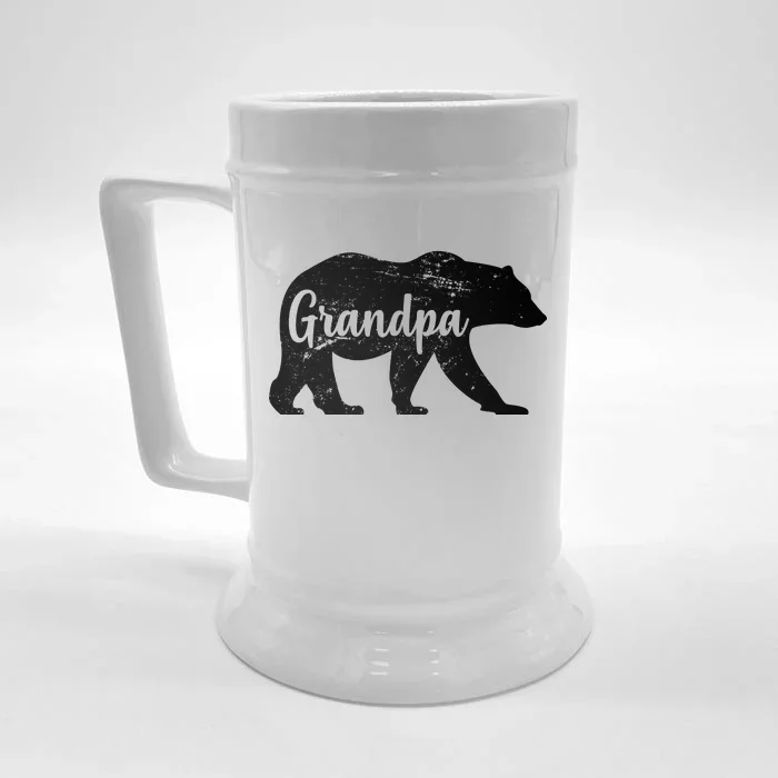 Grandpa Bear Front & Back Beer Stein