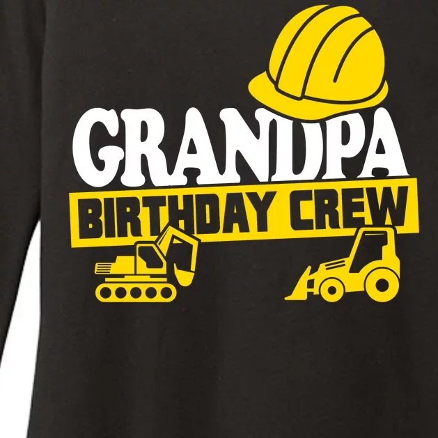 Grandpa Birthday Crew Construction Party Womens CVC Long Sleeve Shirt