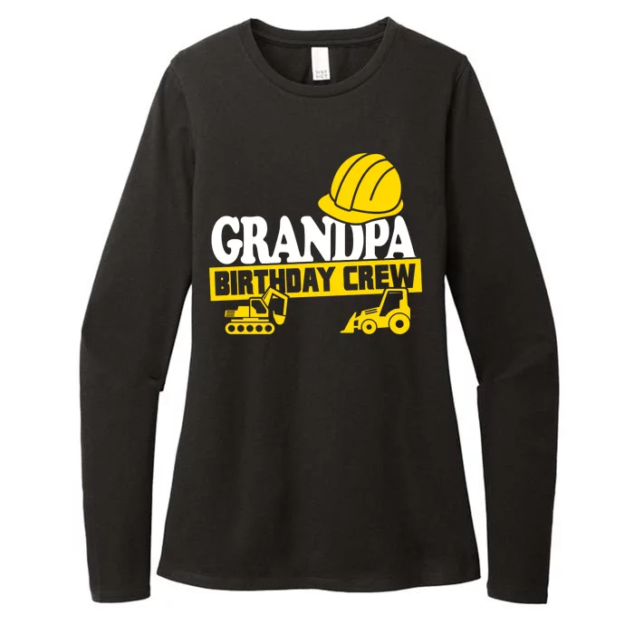 Grandpa Birthday Crew Construction Party Womens CVC Long Sleeve Shirt