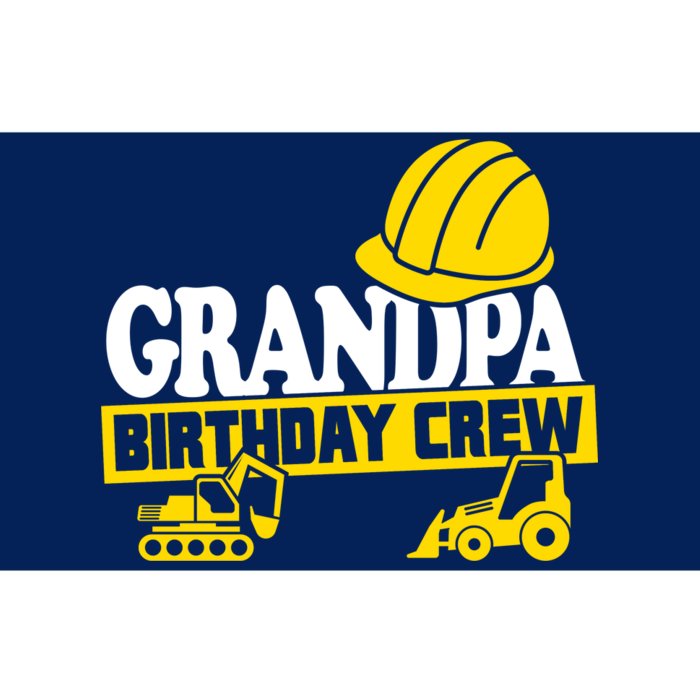 Grandpa Birthday Crew Construction Party Bumper Sticker