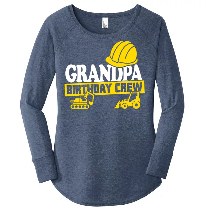 Grandpa Birthday Crew Construction Party Women's Perfect Tri Tunic Long Sleeve Shirt