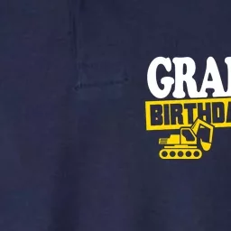 Grandpa Birthday Crew Construction Party Softstyle Adult Sport Polo