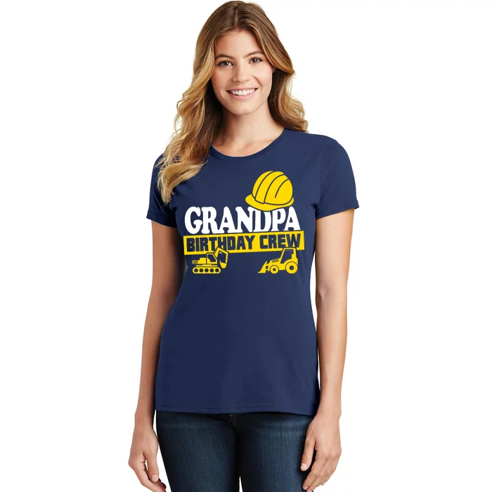 Grandpa Birthday Crew Construction Party Women's T-Shirt