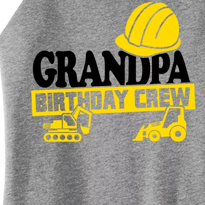 Grandpa Birthday Crew Construction Party Women’s Perfect Tri Rocker Tank