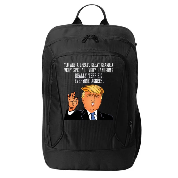 Grandpa Donald Trump City Backpack