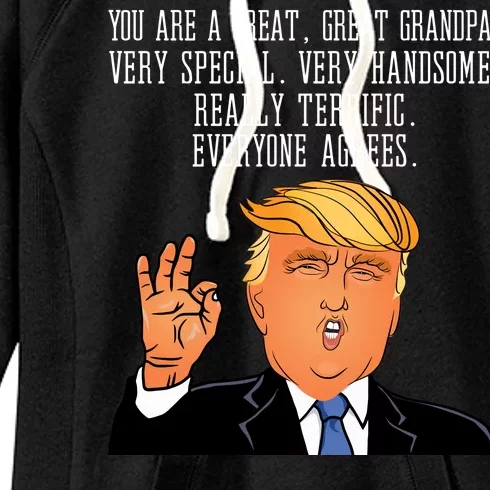 Grandpa Donald Trump Women's Fleece Hoodie