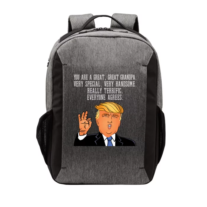 Grandpa Donald Trump Vector Backpack