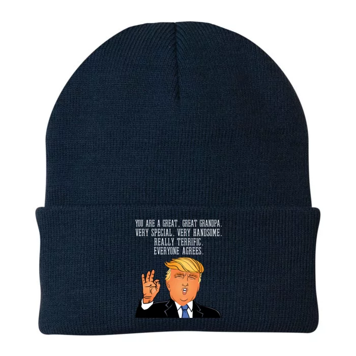 Grandpa Donald Trump Knit Cap Winter Beanie