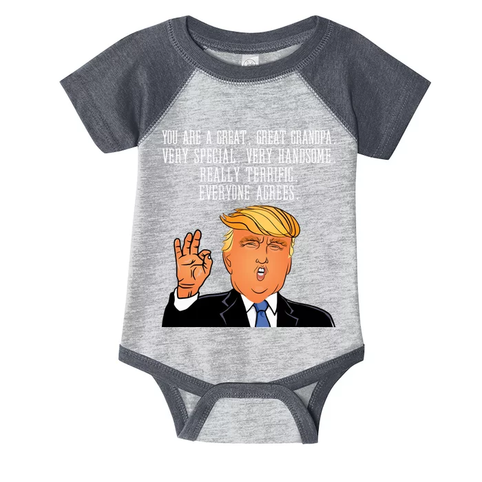 Grandpa Donald Trump Infant Baby Jersey Bodysuit