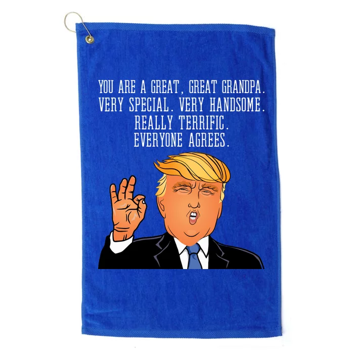 Grandpa Donald Trump Platinum Collection Golf Towel