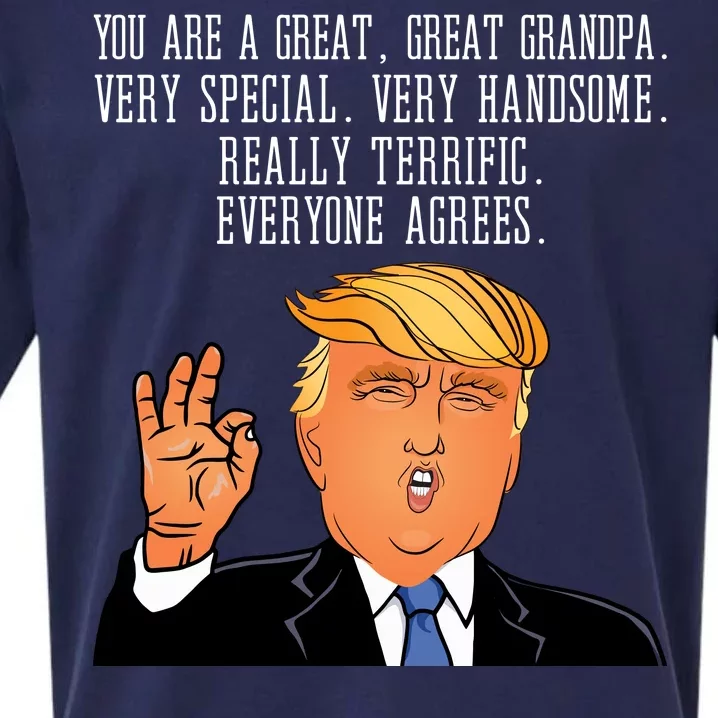 Grandpa Donald Trump Sueded Cloud Jersey T-Shirt