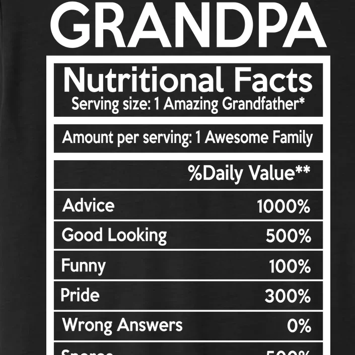 Grandpa Nutritional Facts ChromaSoft Performance T-Shirt