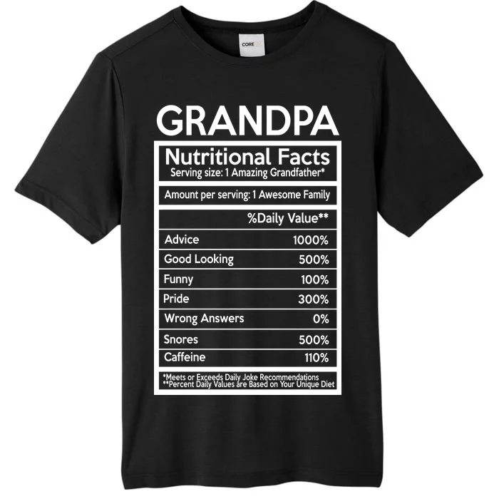 Grandpa Nutritional Facts ChromaSoft Performance T-Shirt