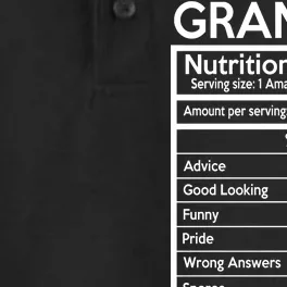 Grandpa Nutritional Facts Dry Zone Grid Performance Polo