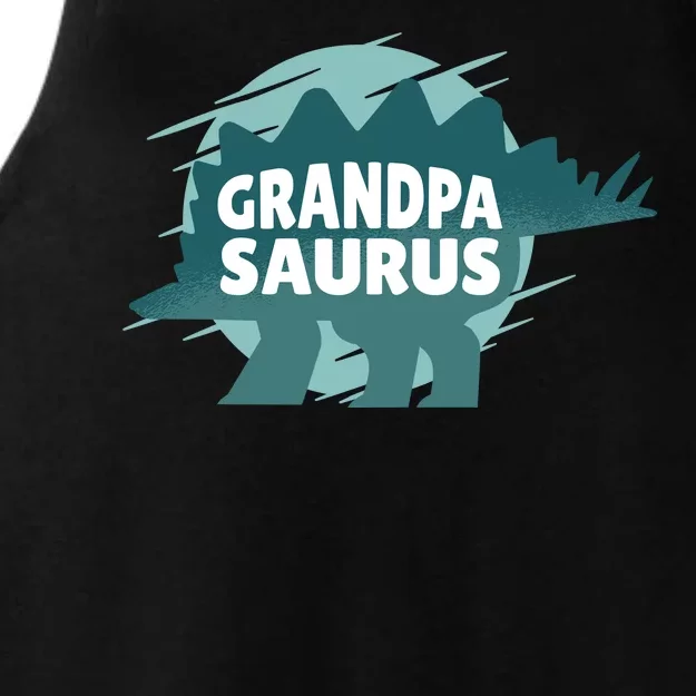 Grandpa Saurus Ladies Tri-Blend Wicking Tank