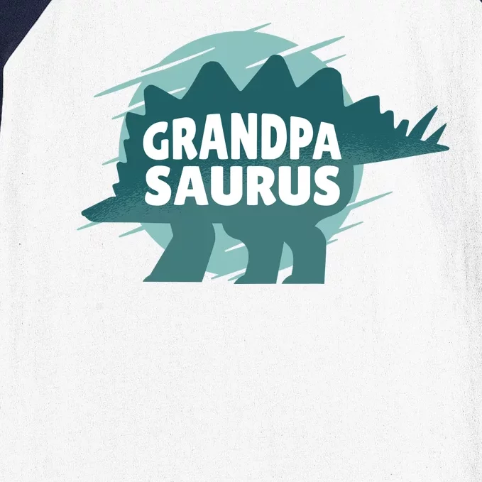 Grandpa Saurus Baseball Sleeve Shirt