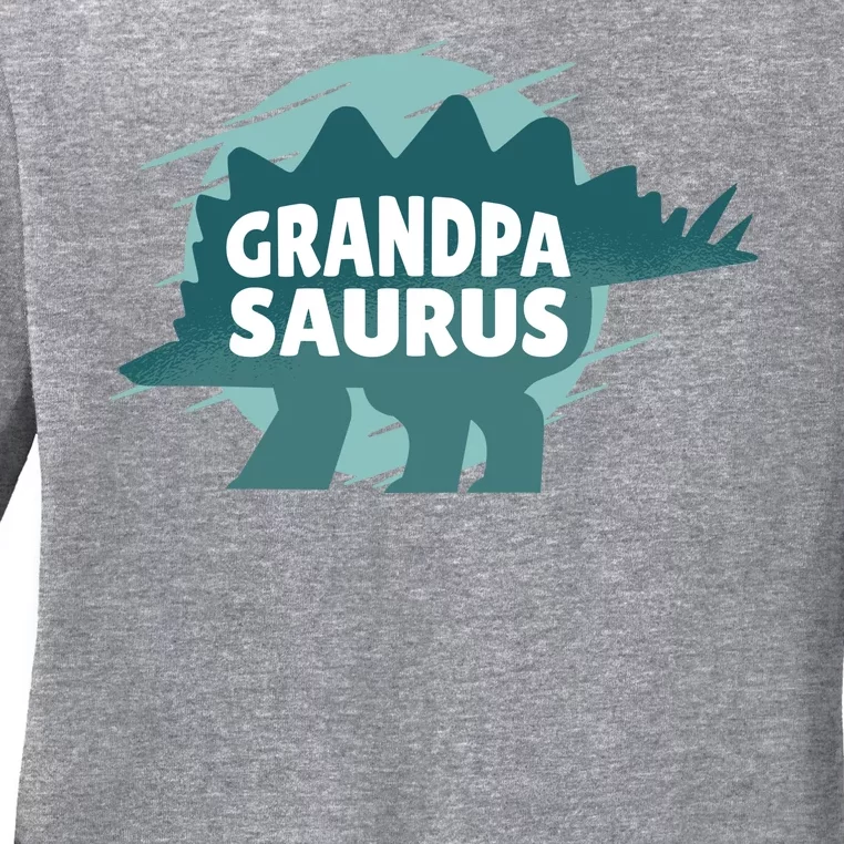 Grandpa Saurus Ladies Long Sleeve Shirt