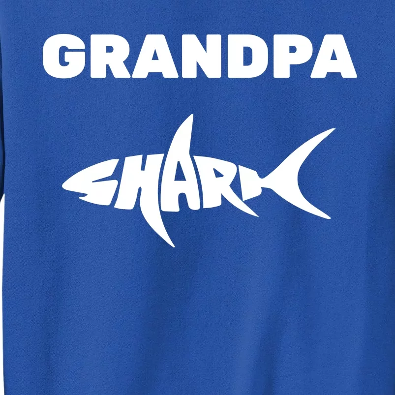 Grandpa Shark Tall Sweatshirt