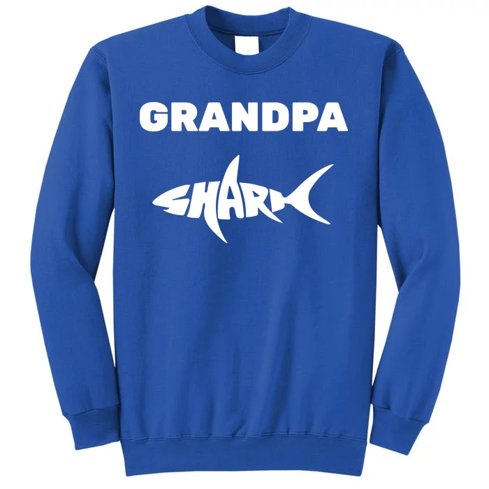 Grandpa Shark Tall Sweatshirt