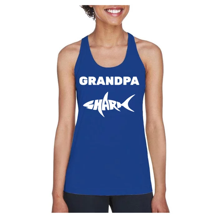 Grandpa Shark Women's Racerback Tank