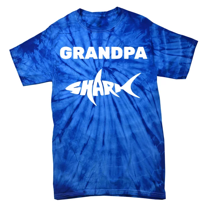 Grandpa Shark Tie-Dye T-Shirt