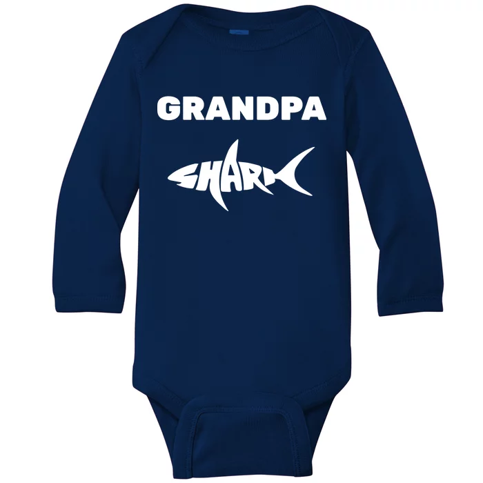 Grandpa Shark Baby Long Sleeve Bodysuit