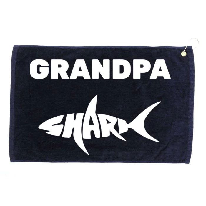 Grandpa Shark Grommeted Golf Towel