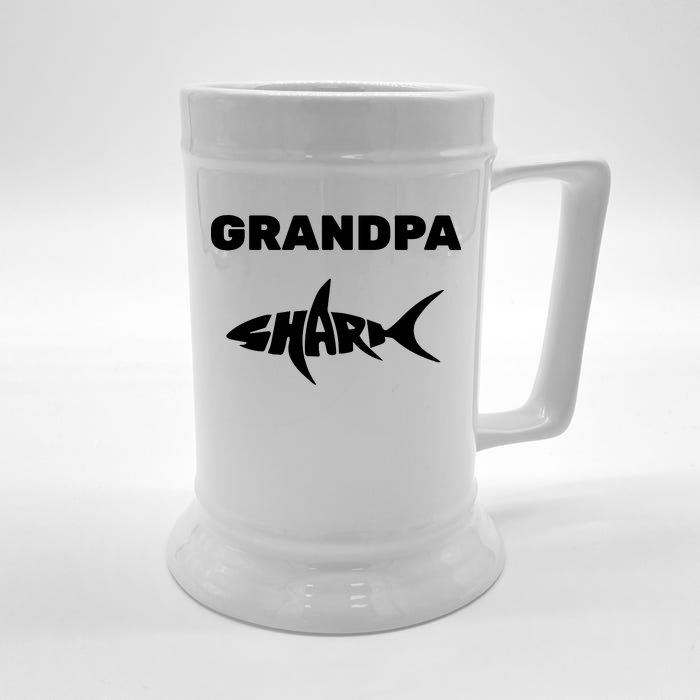 Grandpa Shark Front & Back Beer Stein