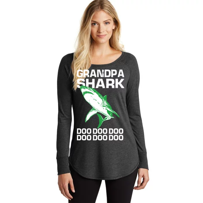 Grandpa Shark Doo Women's Perfect Tri Tunic Long Sleeve Shirt