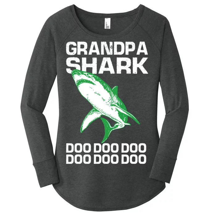 Grandpa Shark Doo Women's Perfect Tri Tunic Long Sleeve Shirt