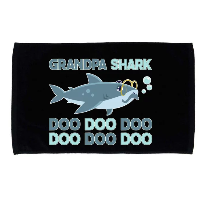 Grandpa Shark Doo Doo Doo Microfiber Hand Towel