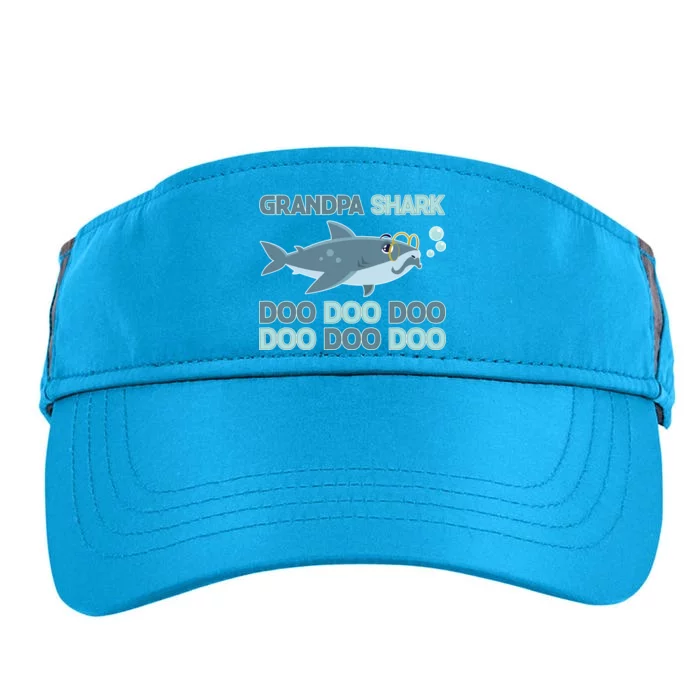 Grandpa Shark Doo Doo Doo Adult Drive Performance Visor