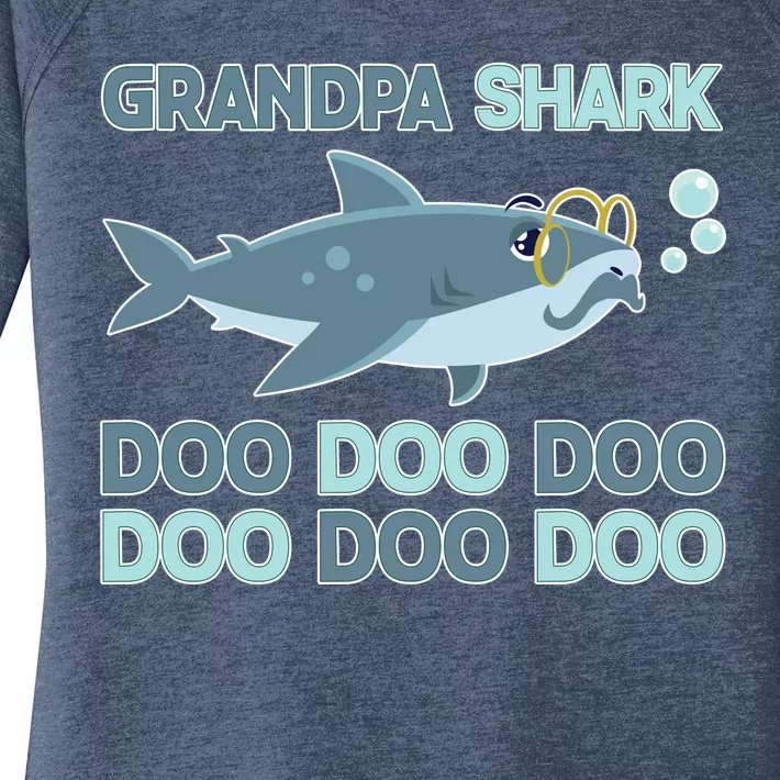 Grandpa Shark Doo Doo Doo Women's Perfect Tri Tunic Long Sleeve Shirt