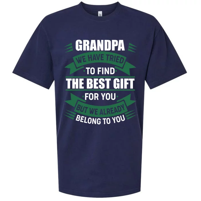 Grandpa The Best Gift For You Sueded Cloud Jersey T-Shirt