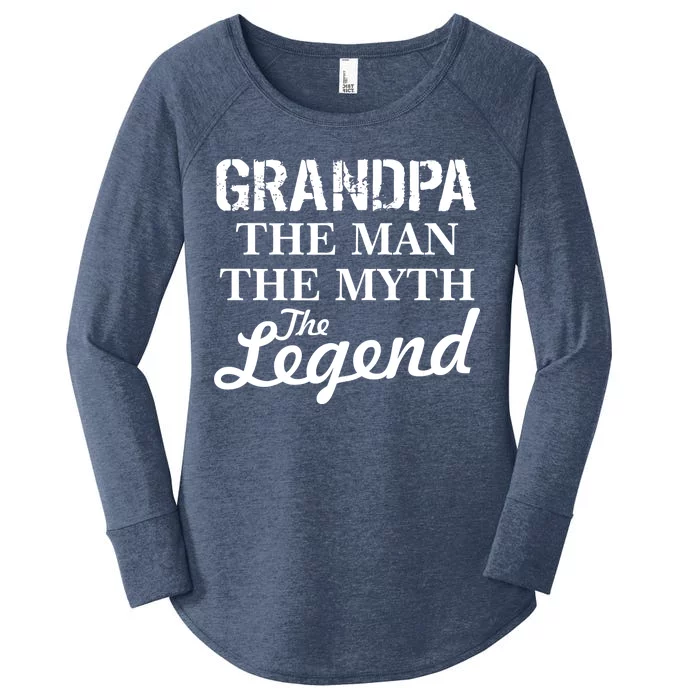 Grandpa The Man Myth Legend Women's Perfect Tri Tunic Long Sleeve Shirt