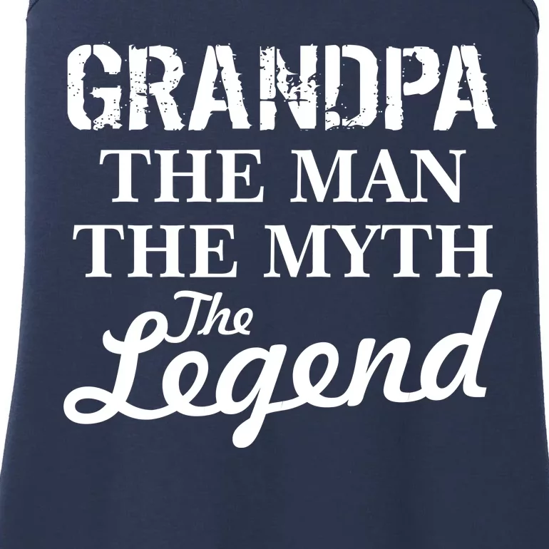 Grandpa The Man Myth Legend Ladies Essential Tank