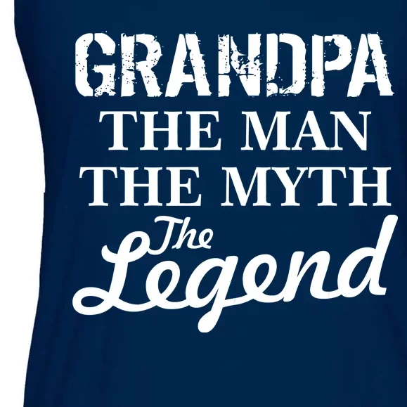 Grandpa The Man Myth Legend Ladies Essential Flowy Tank