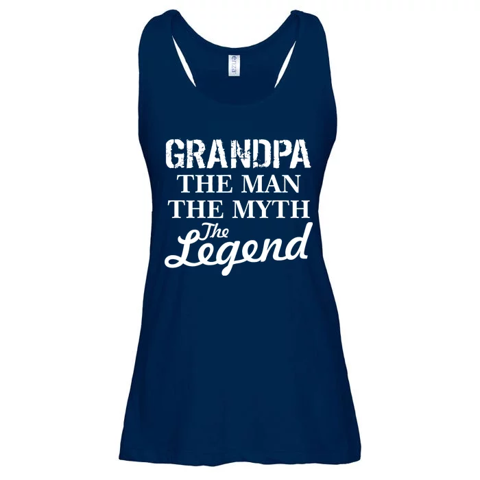 Grandpa The Man Myth Legend Ladies Essential Flowy Tank