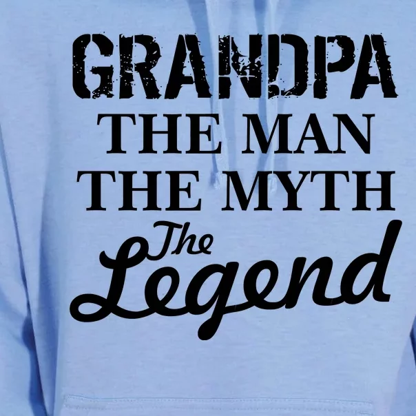 Grandpa The Man Myth Legend Unisex Surf Hoodie